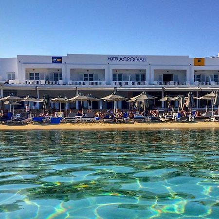 Acrogiali Beachfront Hotel Mykonos Platys Gialos  Eksteriør billede