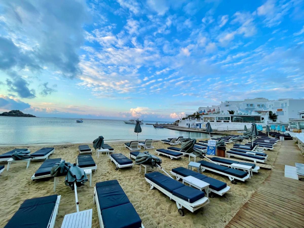 Acrogiali Beachfront Hotel Mykonos Platys Gialos  Eksteriør billede