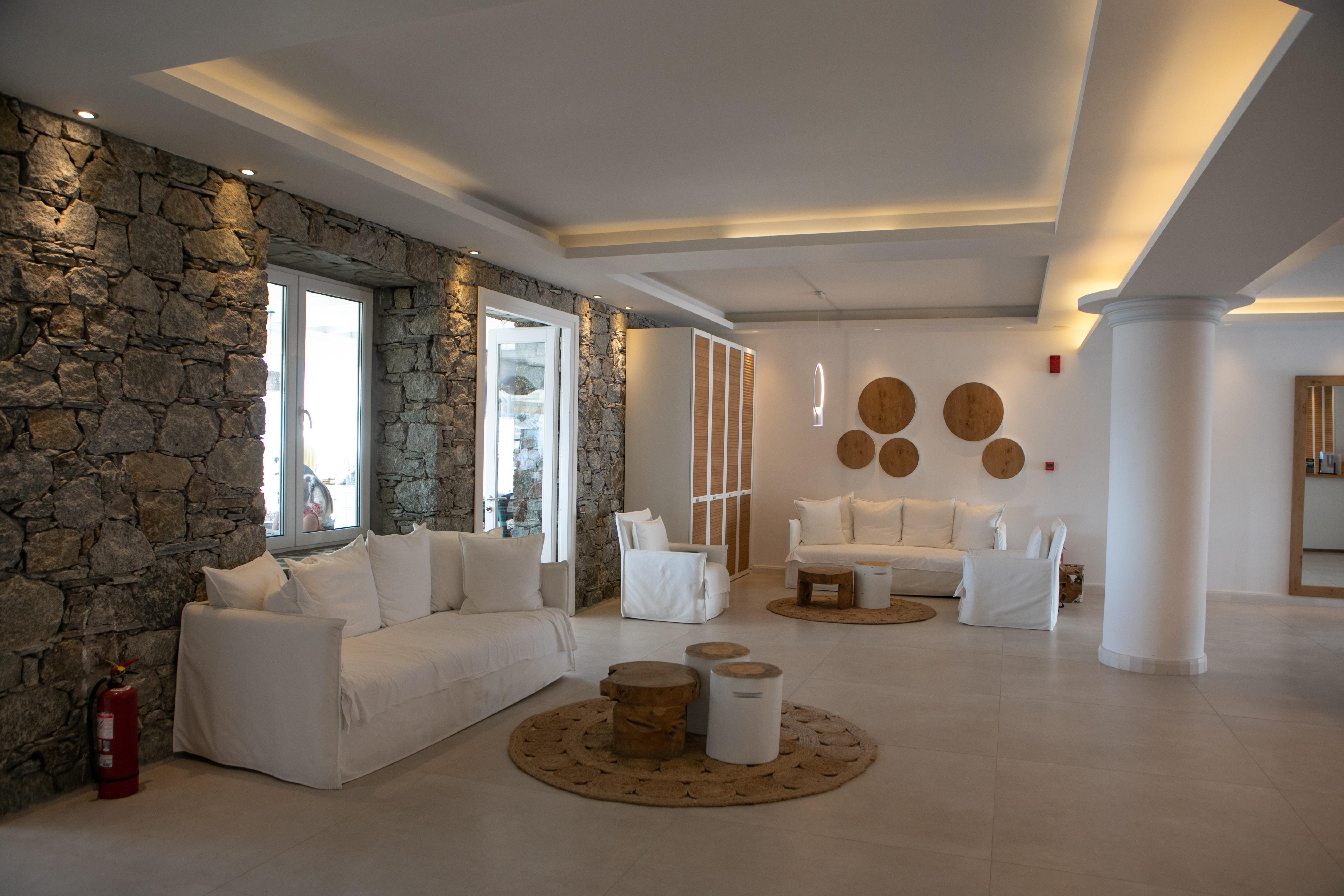 Acrogiali Beachfront Hotel Mykonos Platys Gialos  Eksteriør billede