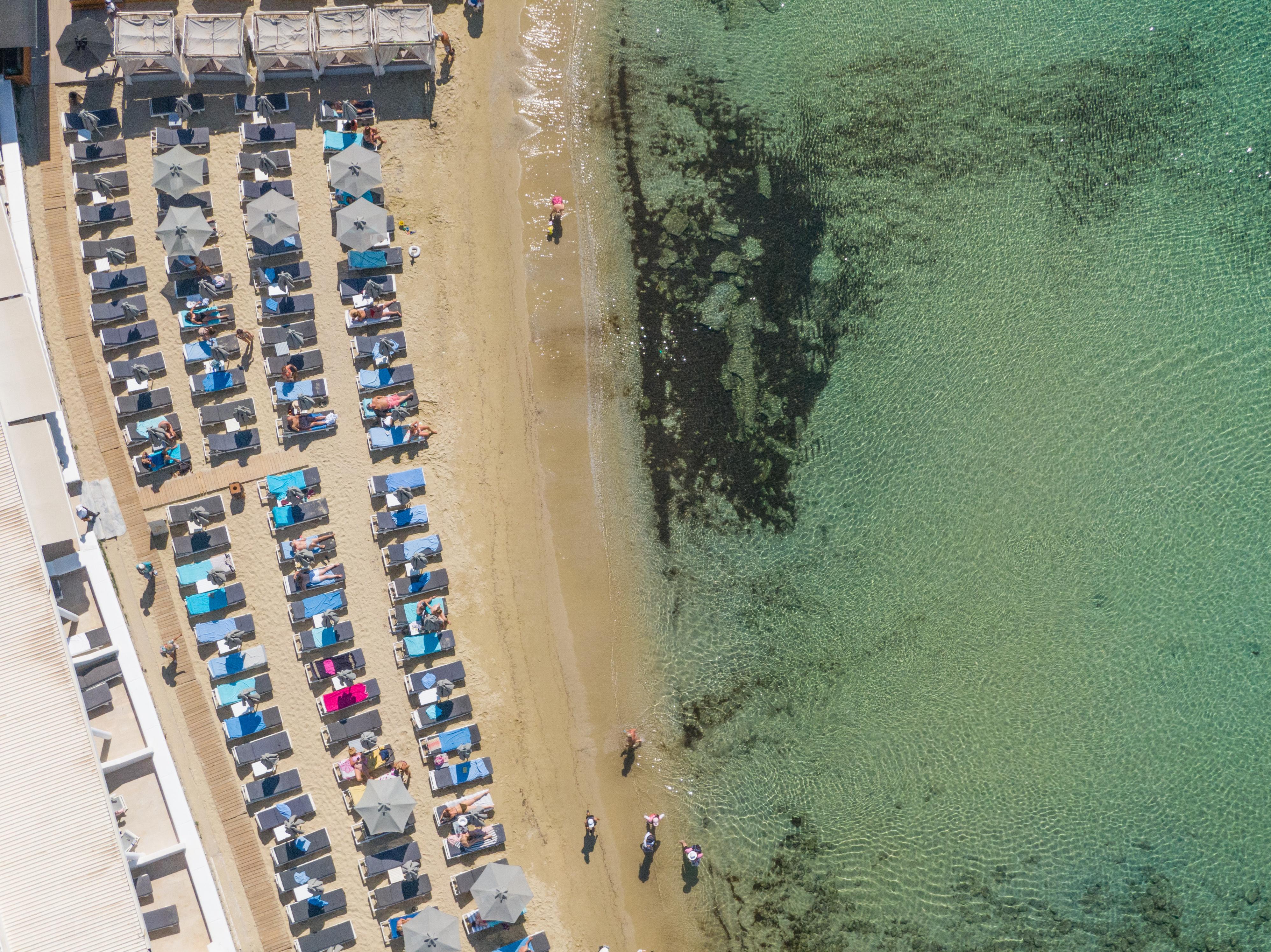 Acrogiali Beachfront Hotel Mykonos Platys Gialos  Eksteriør billede