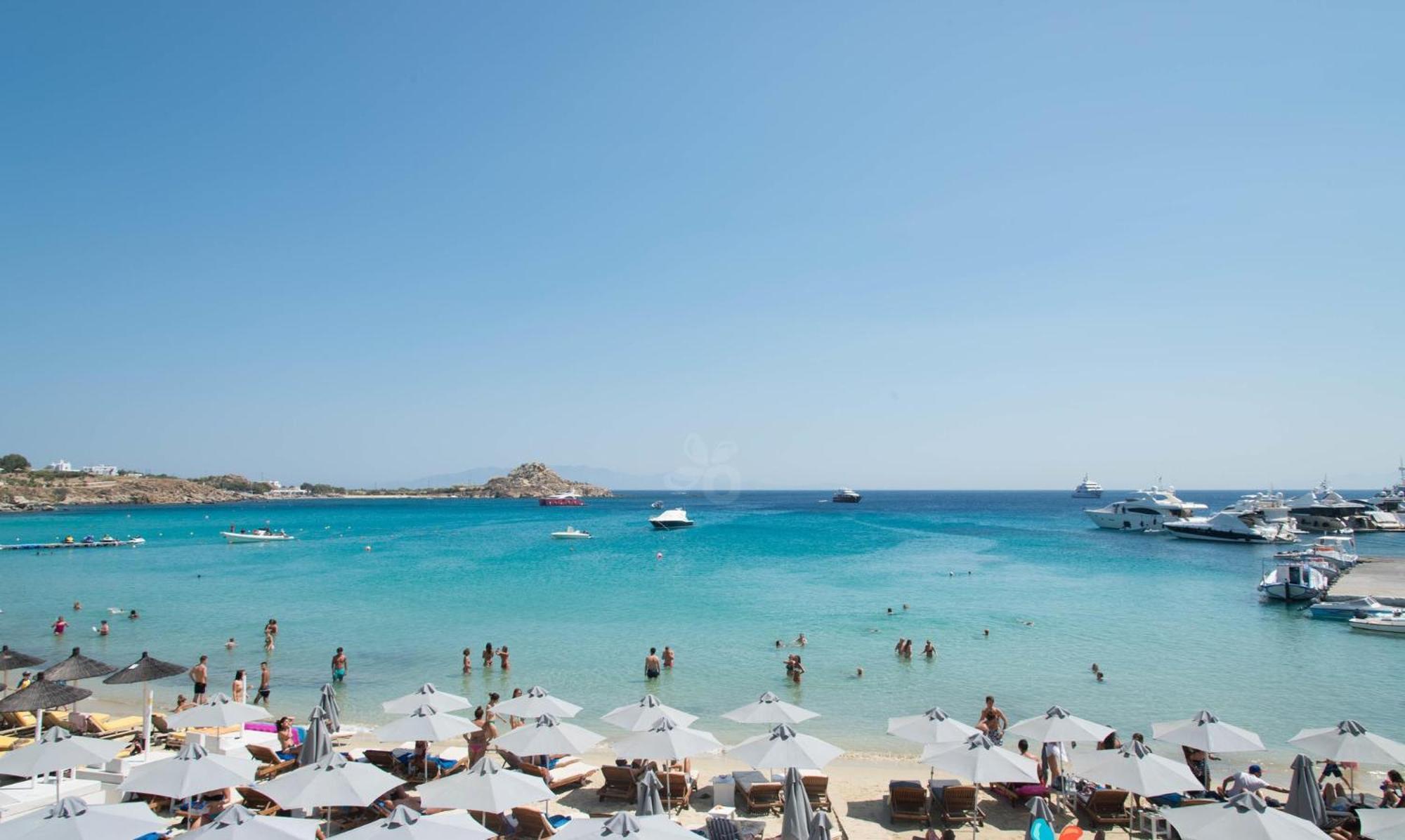 Acrogiali Beachfront Hotel Mykonos Platys Gialos  Eksteriør billede