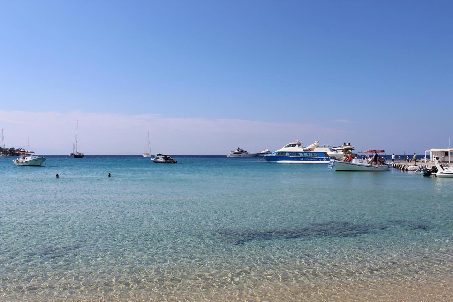 Acrogiali Beachfront Hotel Mykonos Platys Gialos  Eksteriør billede