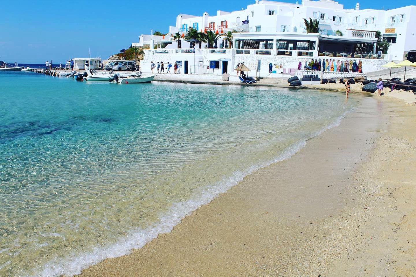 Acrogiali Beachfront Hotel Mykonos Platys Gialos  Eksteriør billede