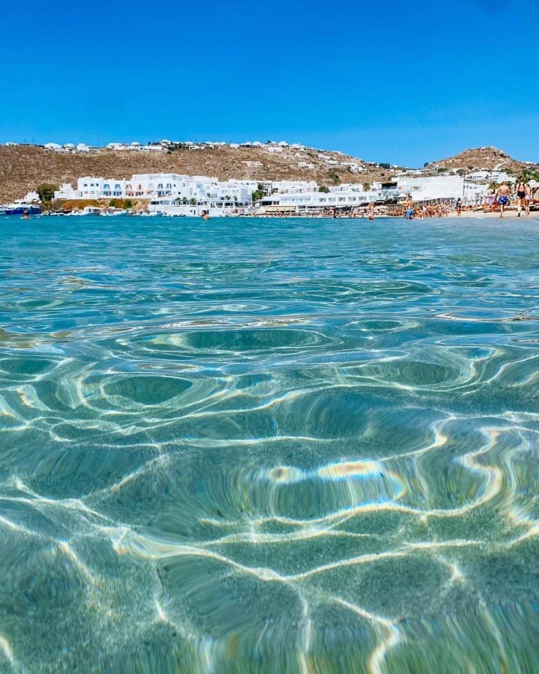 Acrogiali Beachfront Hotel Mykonos Platys Gialos  Eksteriør billede