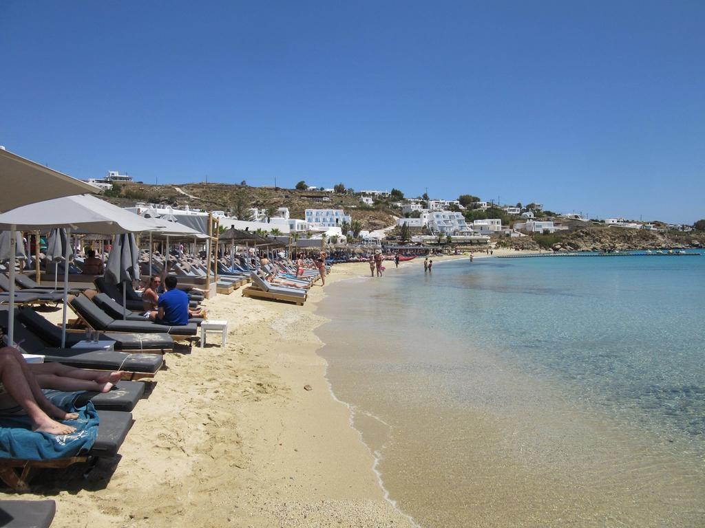Acrogiali Beachfront Hotel Mykonos Platys Gialos  Eksteriør billede