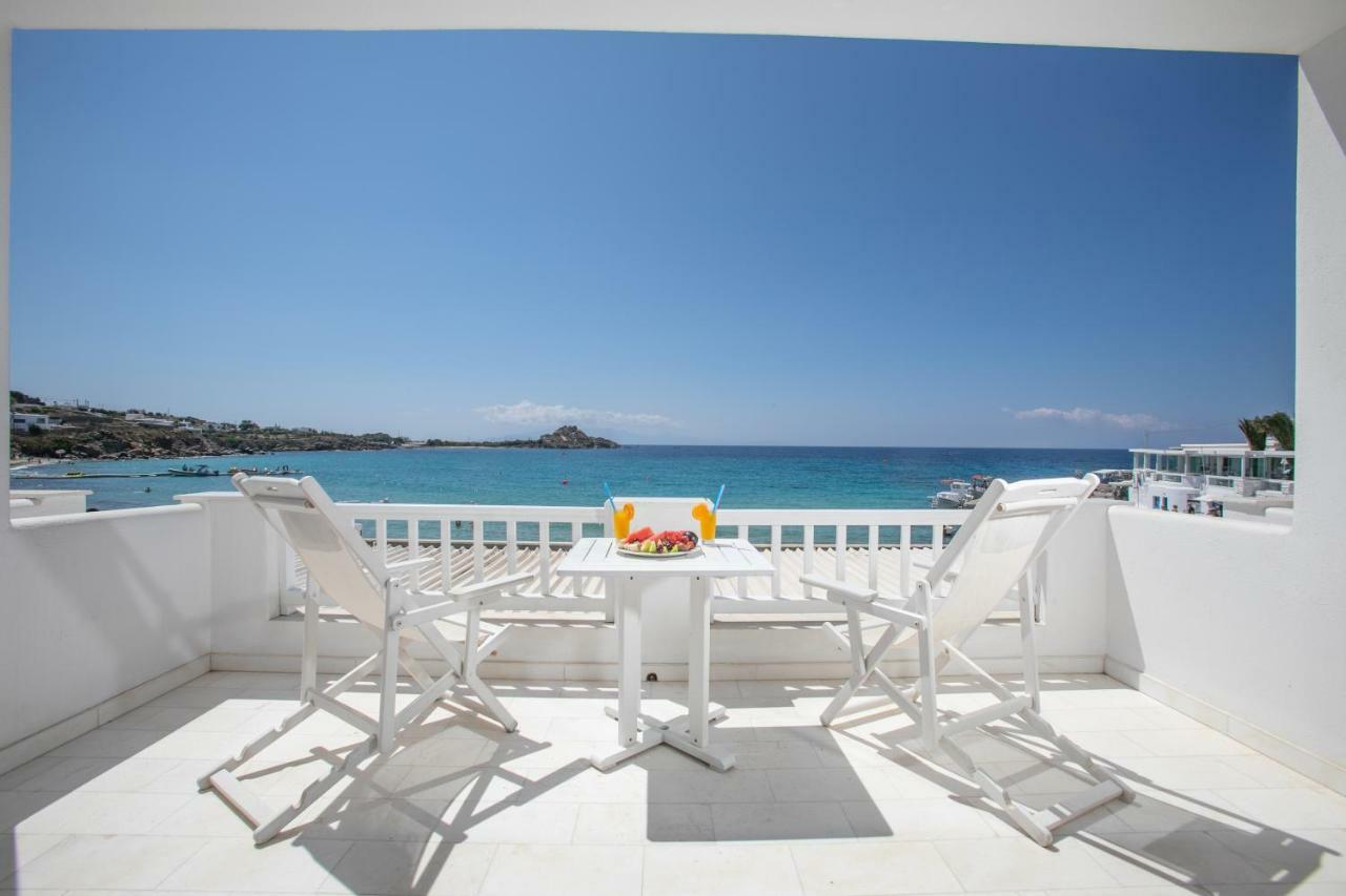 Acrogiali Beachfront Hotel Mykonos Platys Gialos  Eksteriør billede